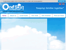 Tablet Screenshot of oneskyfoundation.org